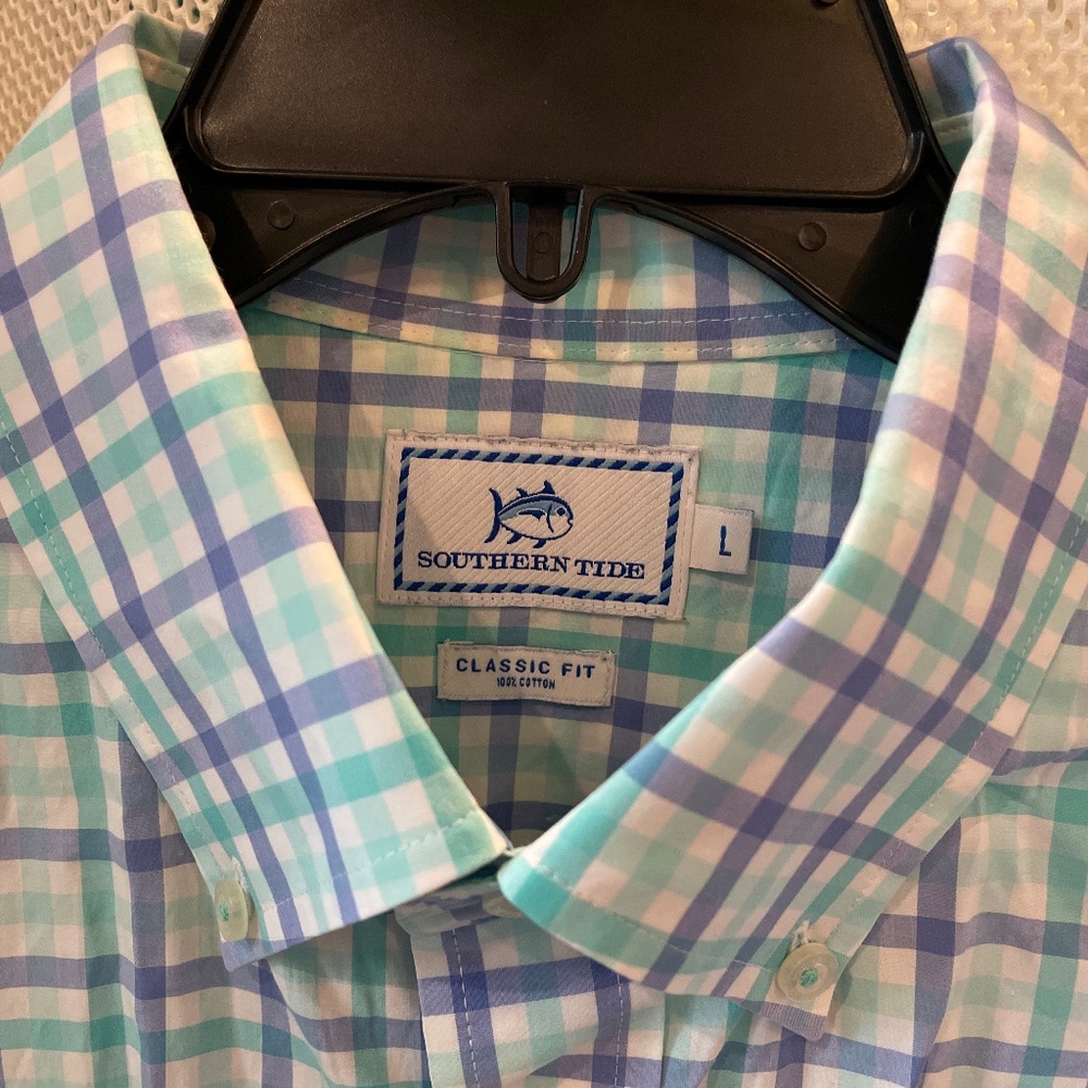 Southern Tide Classic Fit (L) plaid button down